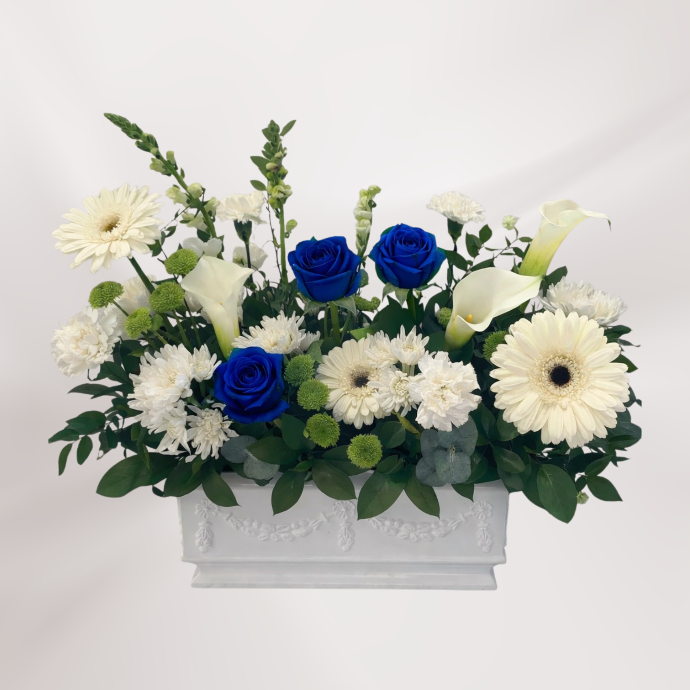 Arrangement Funéraire Bleu