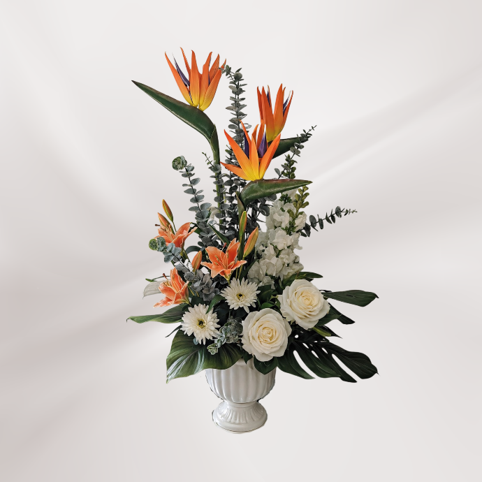 Arrangement funéraire Oiseaux du Paradis - Grand